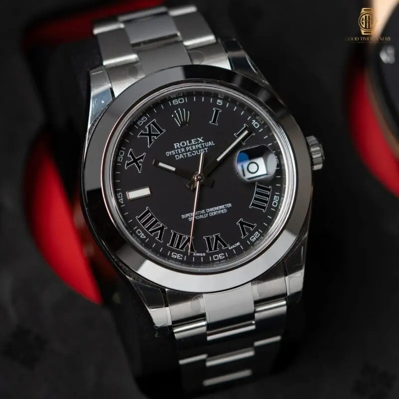 2014 Rolex Datejust 41mm Grey Roman Dial Ref.116300