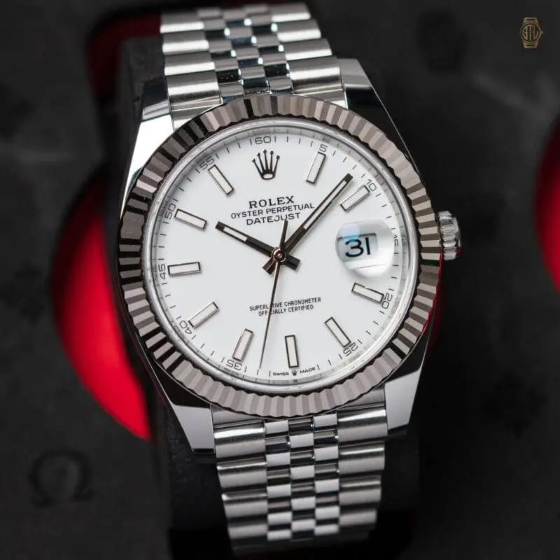 2025 Rolex Datejust 41mm 18K Gold Bezel Jubilee Bracelet 126334