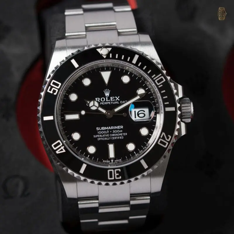 Rolex Submariner on stainless steel bracelet — product photo