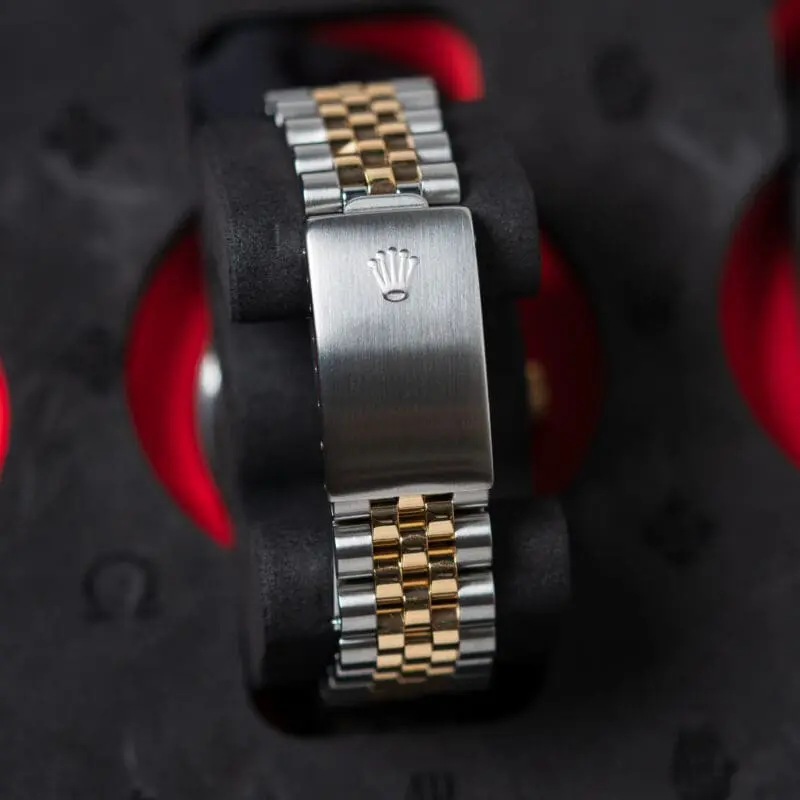 Rolex Lady-Datejust two-tone watch photographed in a classic presentation