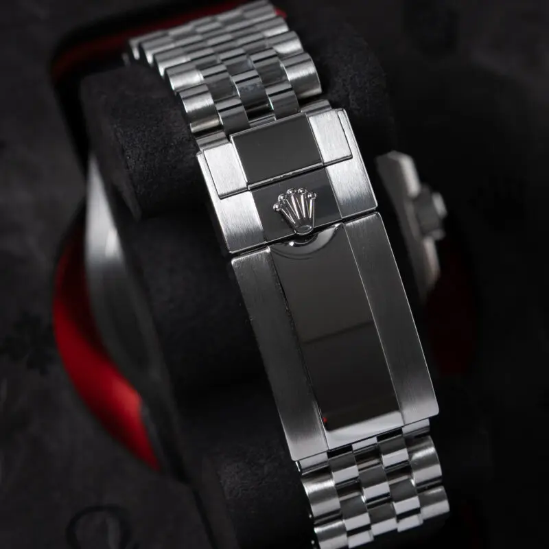 Rolex Jubilee bracelet underside showing clasp and link construction