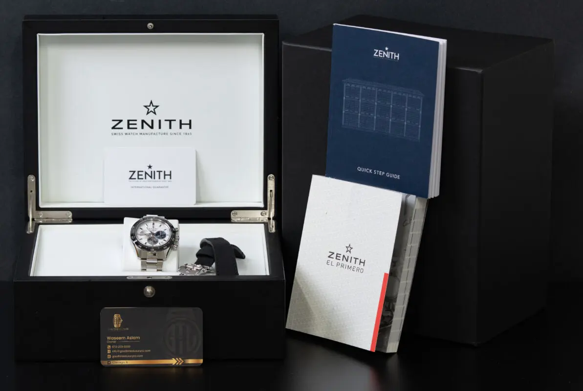 Zenith luxury watch with original box and papers full set