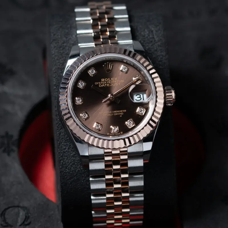 2025 Rolex Datejust 28mm Chocolate Diamond Dial Ref. 279171