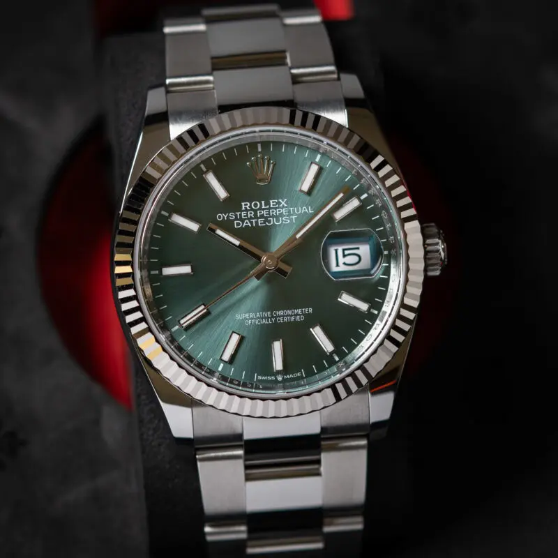 Rolex Datejust 36mm Green Dial Oyster Bracelet Reference 126234