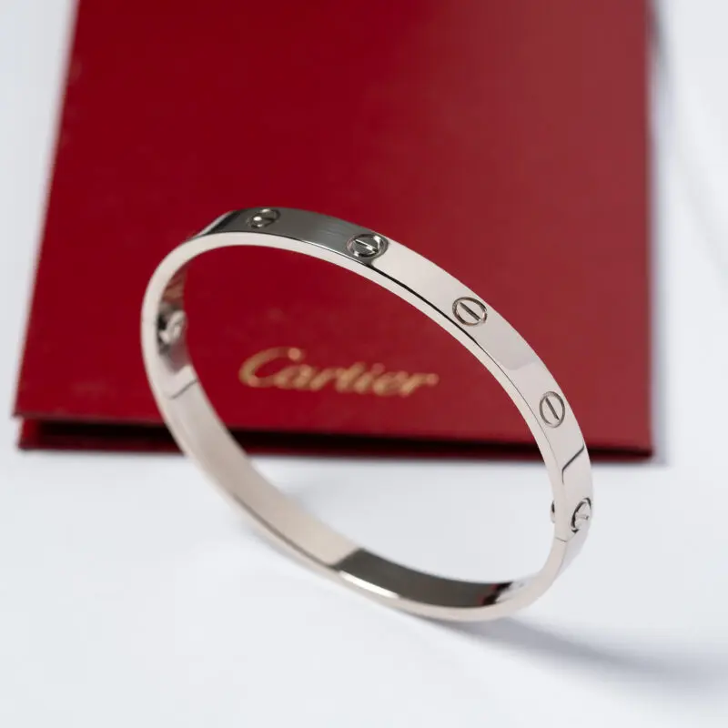 Cartier Love Bracelet Classic White Gold 18cm
