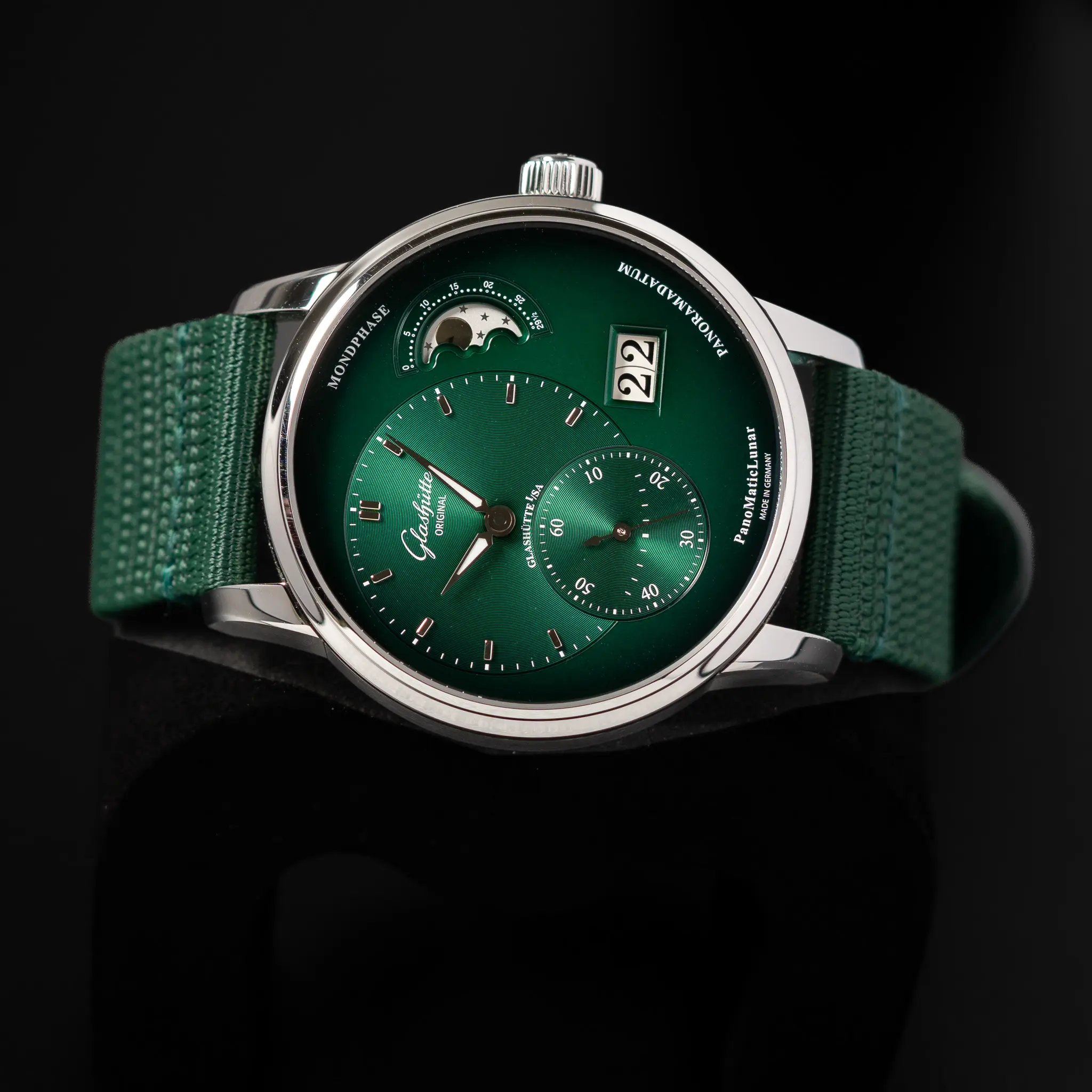 2021 Glashutte Panomatic Lunar Green Dial, Ref. 1–90–02–13–32-62 3 2021 Glashutte Panomatic Lunar Green Dial, Ref. 1–90–02–13–32-62 - Image 3