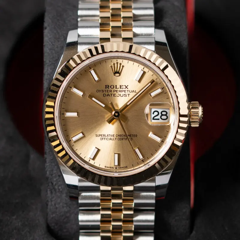 Home 1 Rolex Datejust 31mm Champagne Dial Jubilee Bracelet Reference 278273