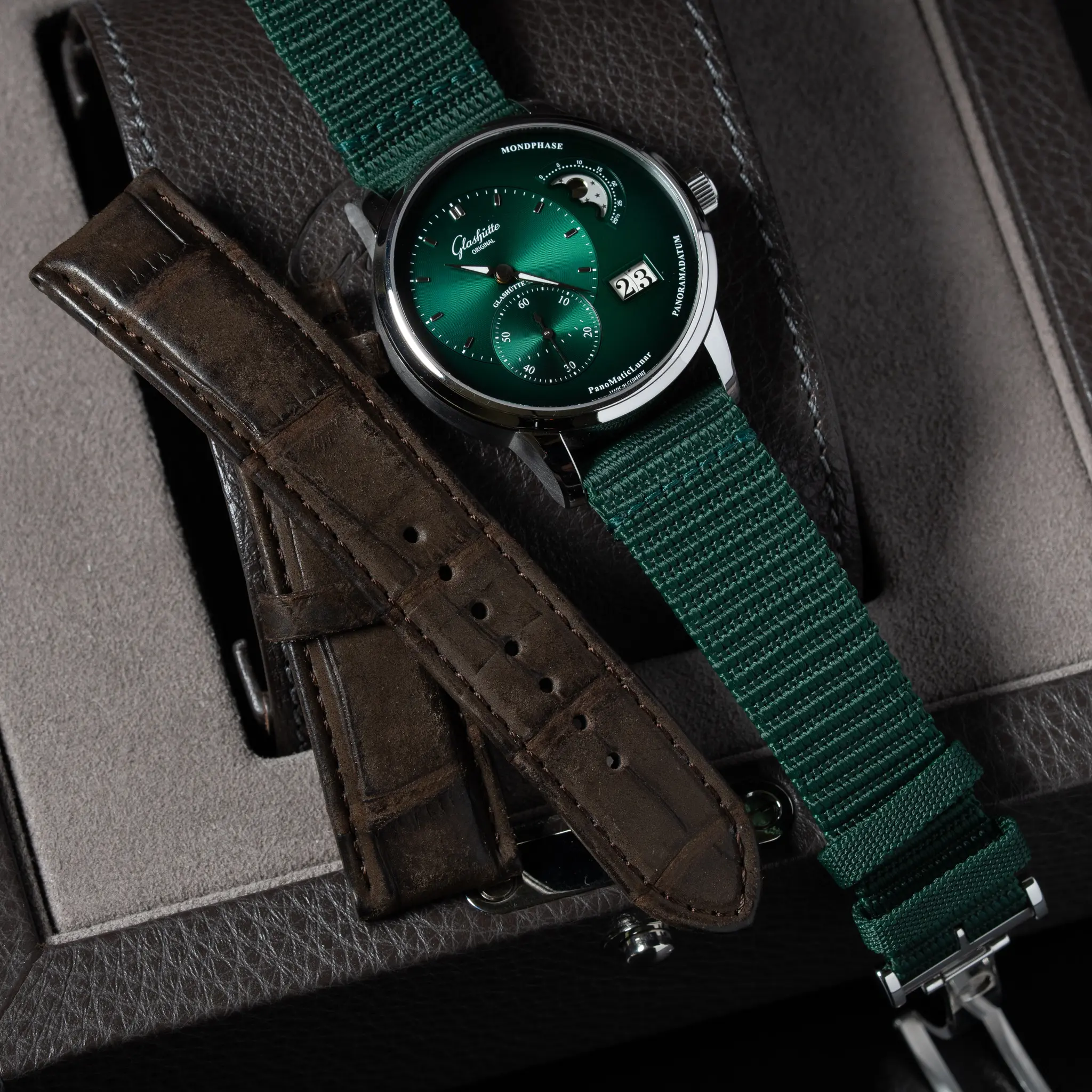 2021 Glashutte Panomatic Lunar Green Dial, Ref. 1–90–02–13–32-62 10 2021 Glashutte Panomatic Lunar Green Dial, Ref. 1–90–02–13–32-62 - Image 10