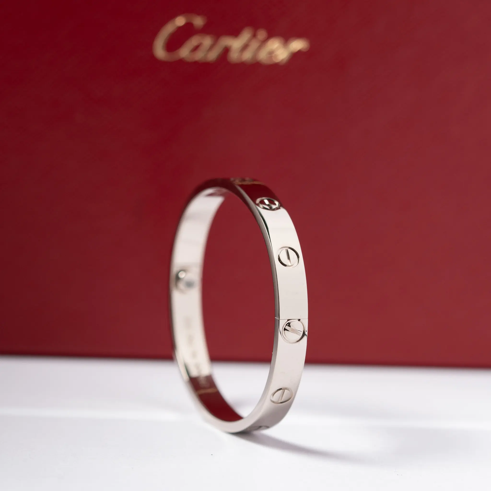 2024 Cartier Love Bracelet White Gold Classic Model Size 16cm 3 2024 Cartier Love Bracelet White Gold Classic Model Size 16cm - Image 3