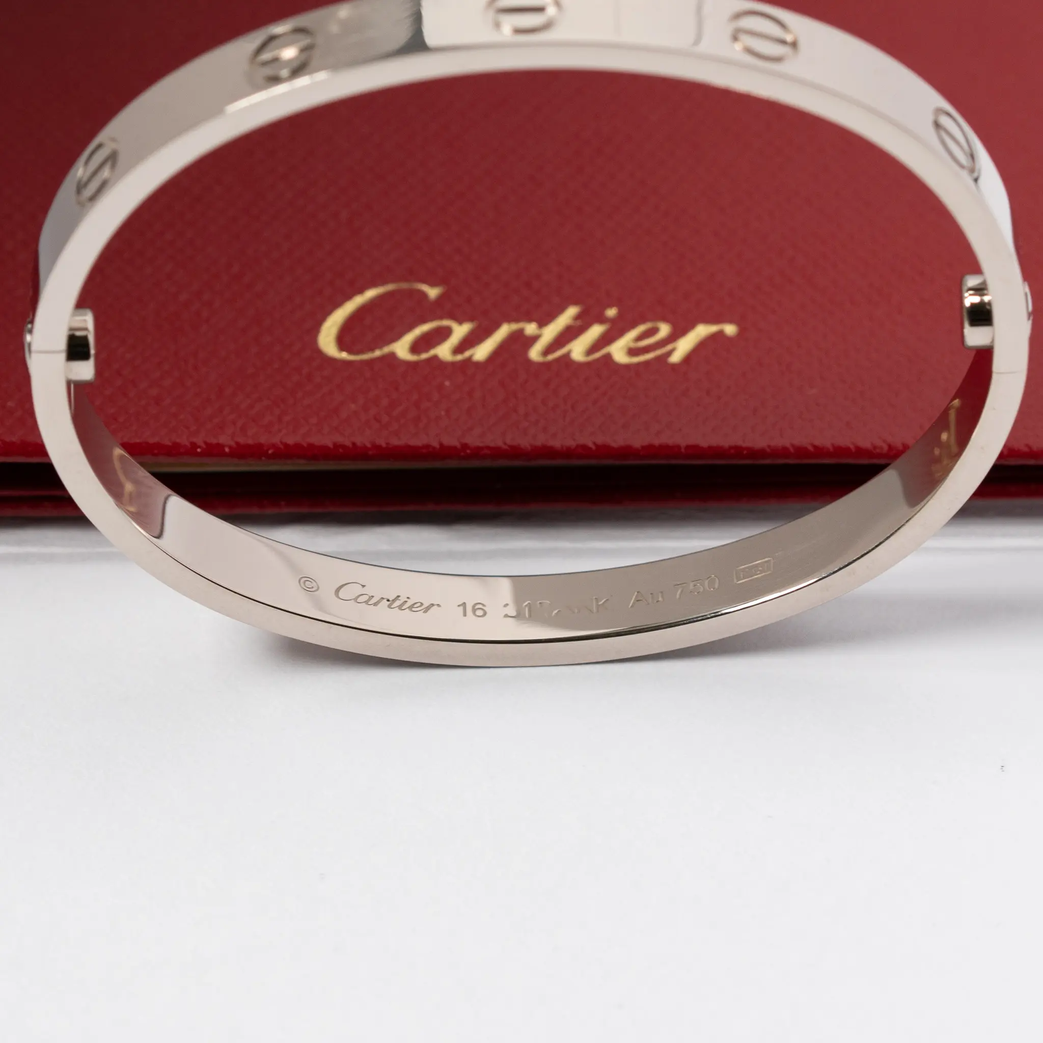 2024 Cartier Love Bracelet White Gold Classic Model Size 16cm 2 2024 Cartier Love Bracelet White Gold Classic Model Size 16cm - Image 2