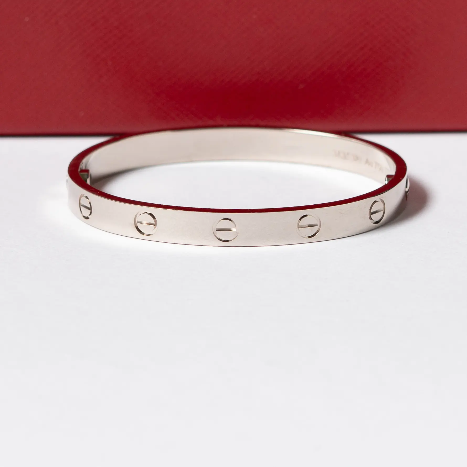 2024 Cartier Love Bracelet White Gold Classic Model Size 16cm 5 2024 Cartier Love Bracelet White Gold Classic Model Size 16cm - Image 5