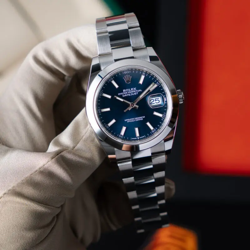 2026 Rolex Datejust 41mm Blue Dial Oyster Bracelet Reference 126300