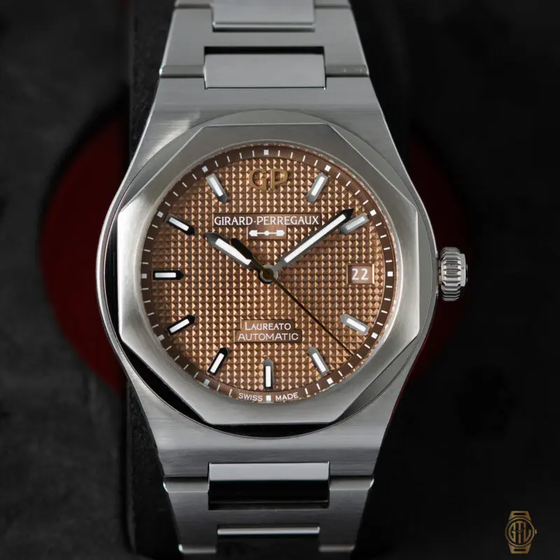 2023 Girard Perregaux Laureato 38mm Copper Dial Reference 81005-11-3154-1CM