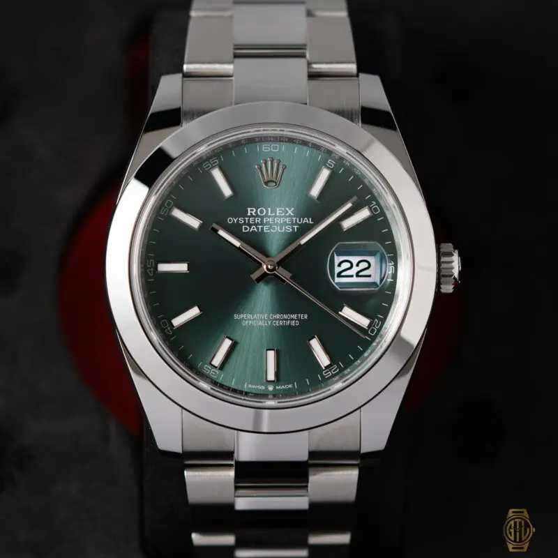 2026 Rolex Datejust 41mm Green Dial Oyster Bracelet Reference 126300