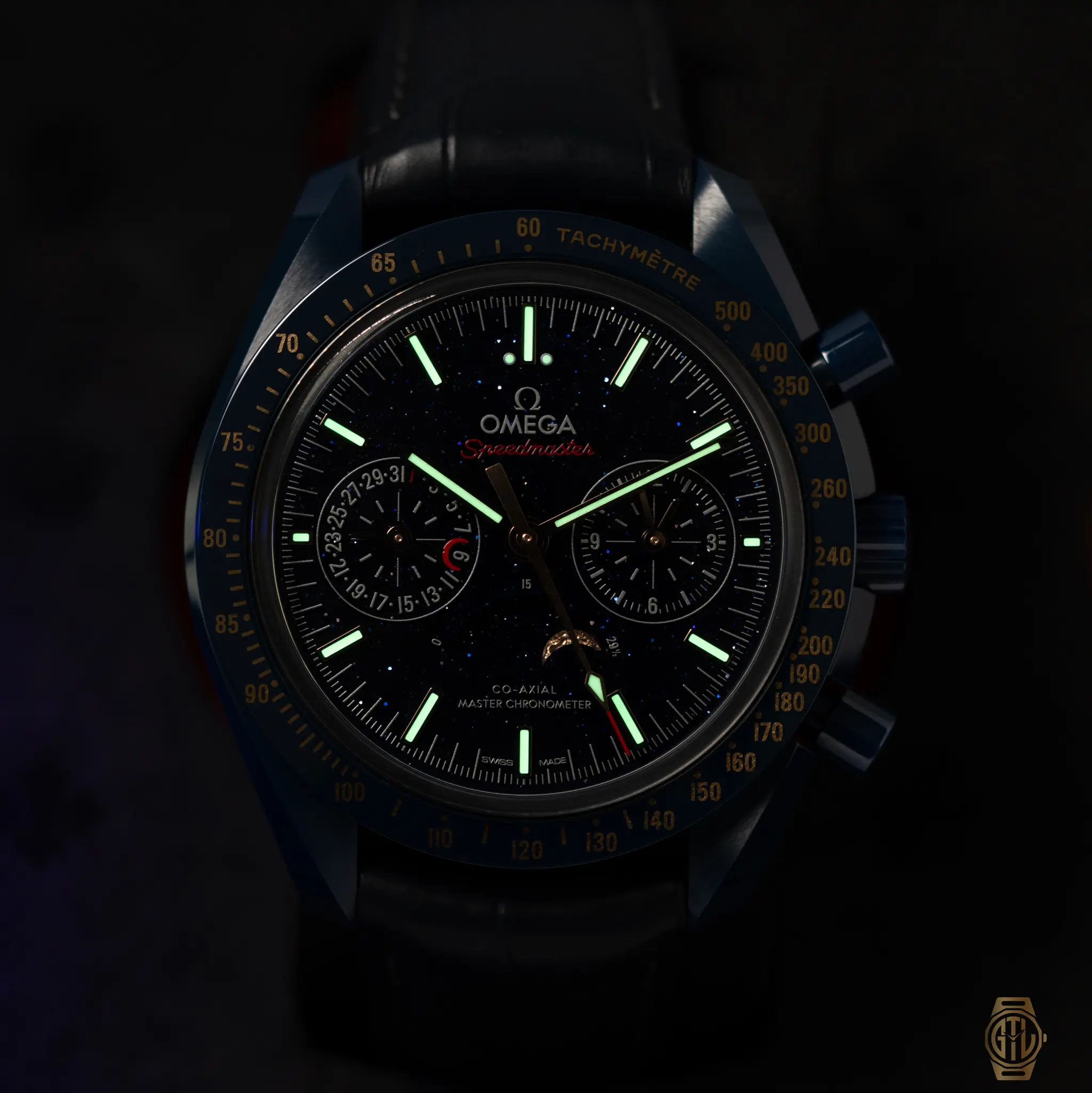 2022 Omega SpeedMaster Moon Watch Aventurine Reference 30493445203002 3 2022 Omega SpeedMaster Moon Watch Aventurine Reference 30493445203002 - Image 3
