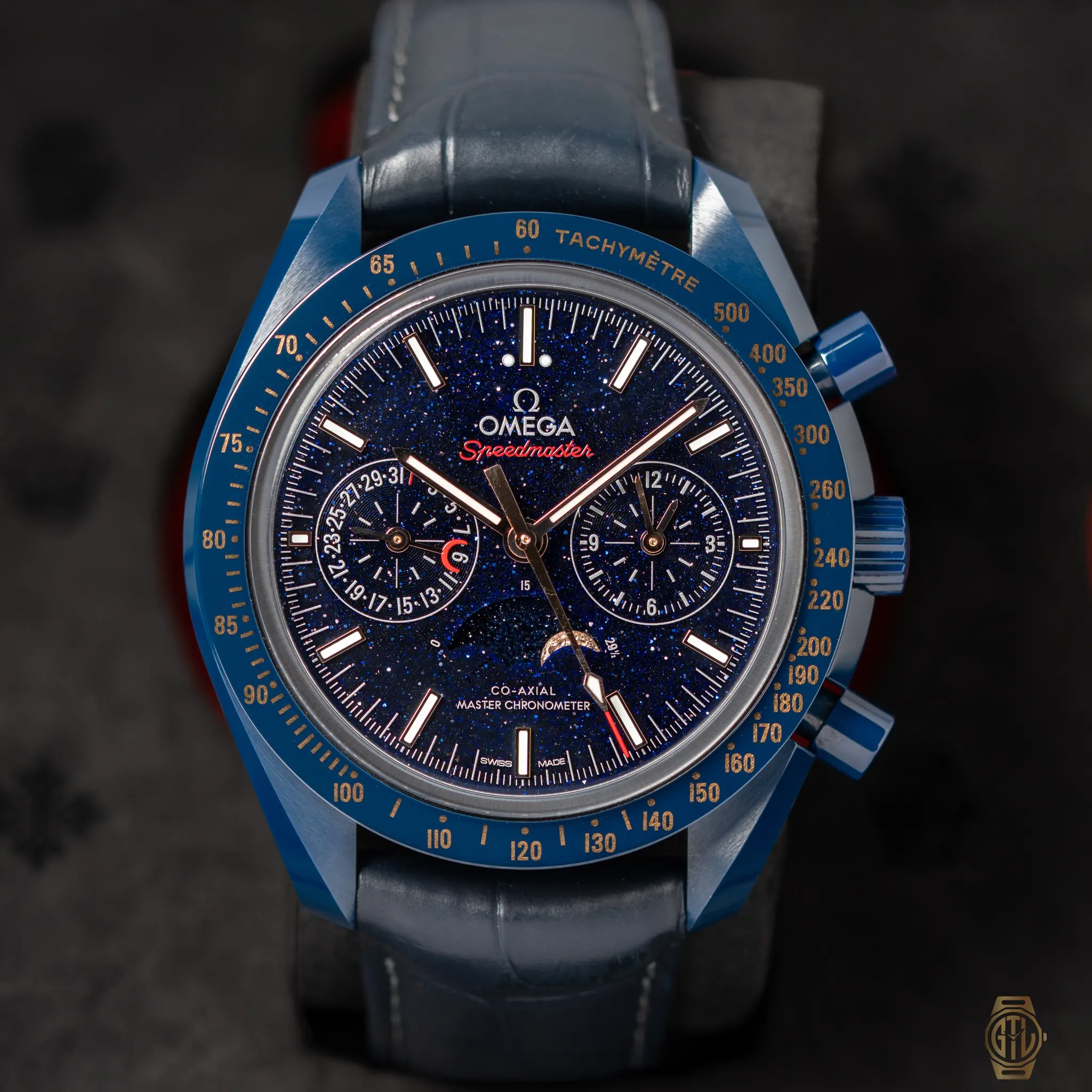 2022 Omega SpeedMaster Moon Watch Aventurine Reference 30493445203002 2 2022 Omega SpeedMaster Moon Watch Aventurine Reference 30493445203002 - Image 2