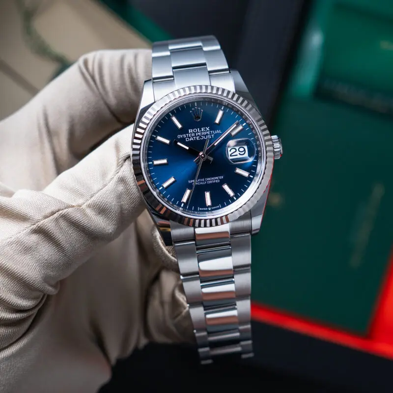 2026 Rolex Datejust 36mm Blue Dial Fluted Bezel Reference 126234
