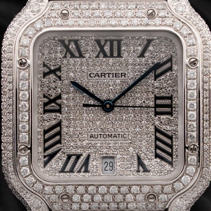 Cartier Santos Large Natural Diamonds WSSA0018, photo 5 of 11