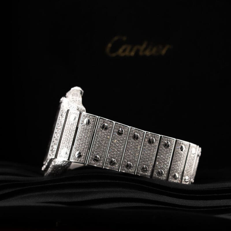 Cartier Santos Large Natural Diamonds WSSA0018, photo 6 of 11