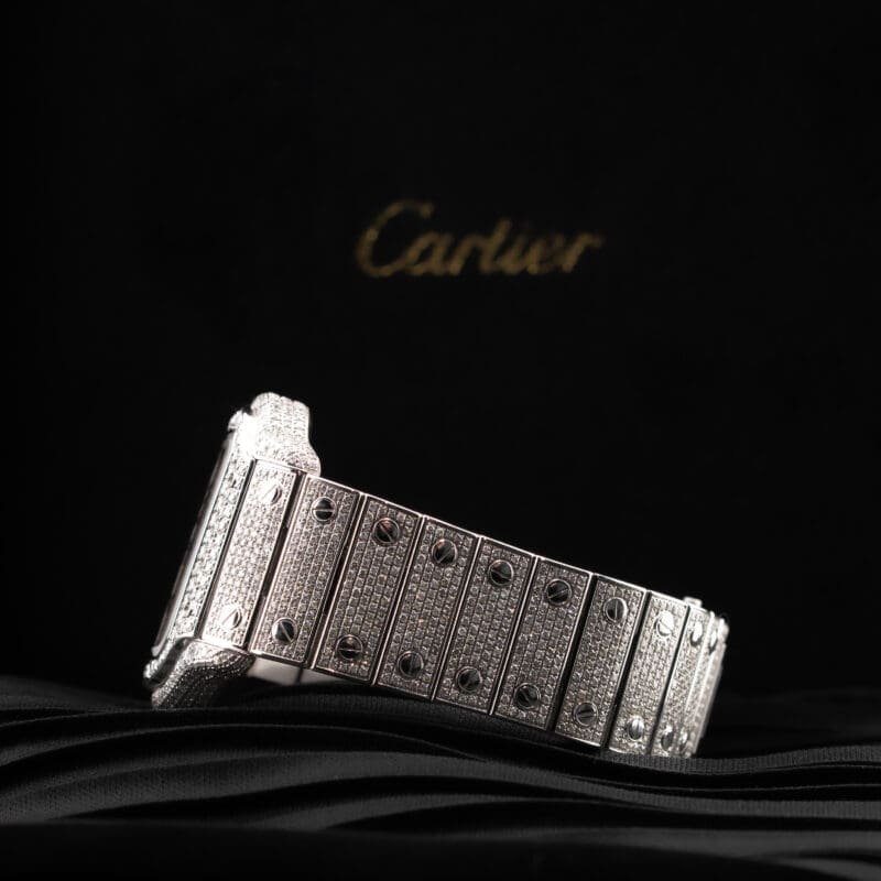 Cartier Santos Large Natural Diamonds WSSA0018, photo 7 of 11
