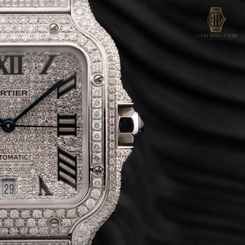 Cartier Santos Large Natural Diamonds WSSA0018, photo 4 of 11