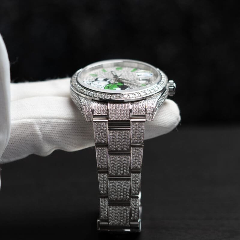 2021 Rolex Datejust 41mm Custom Diamonds Monopoly Dial Ref.126300, photo 4 of 12