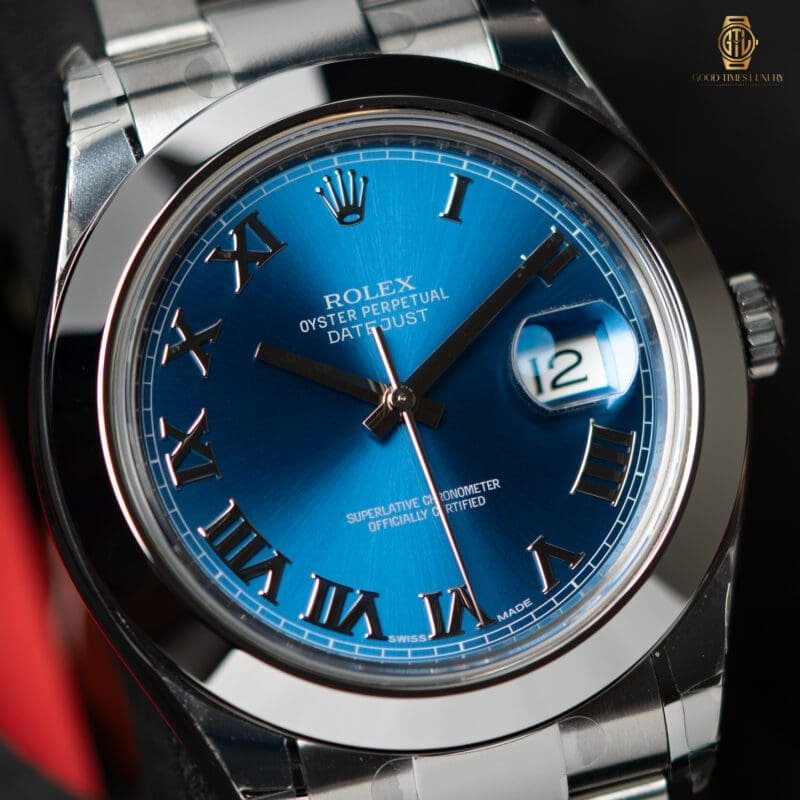 2015 Rolex Datejust 41mm Blue Roman Dial Ref.116300, photo 2 of 6