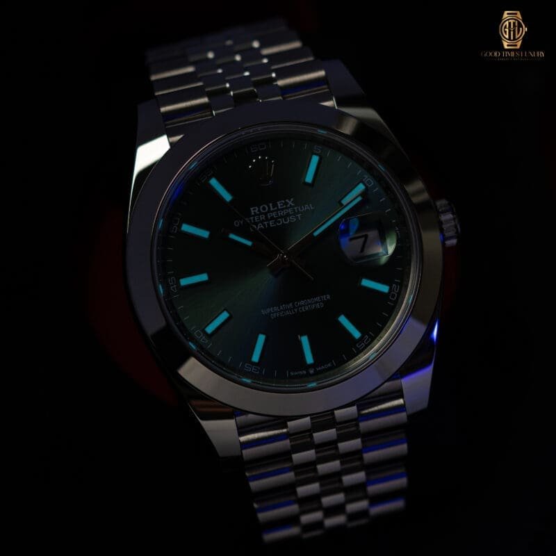 2025 Rolex Datejust 41mm Green Dial Jubilee Bracelet Ref.126300, photo 2 of 7