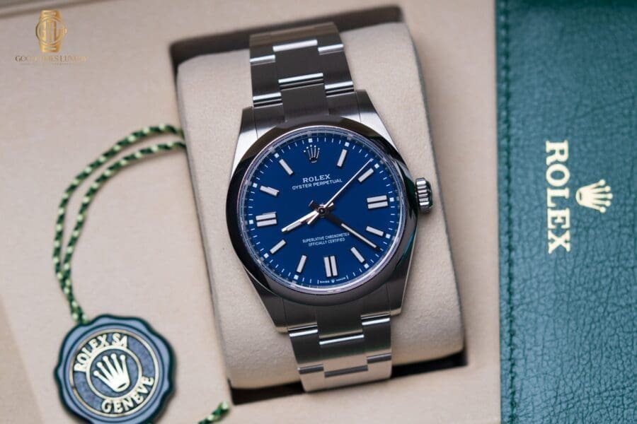 2025 Rolex Oyster Perpetual 41mm Med Blue Dial Ref.134300, photo 2 of 8