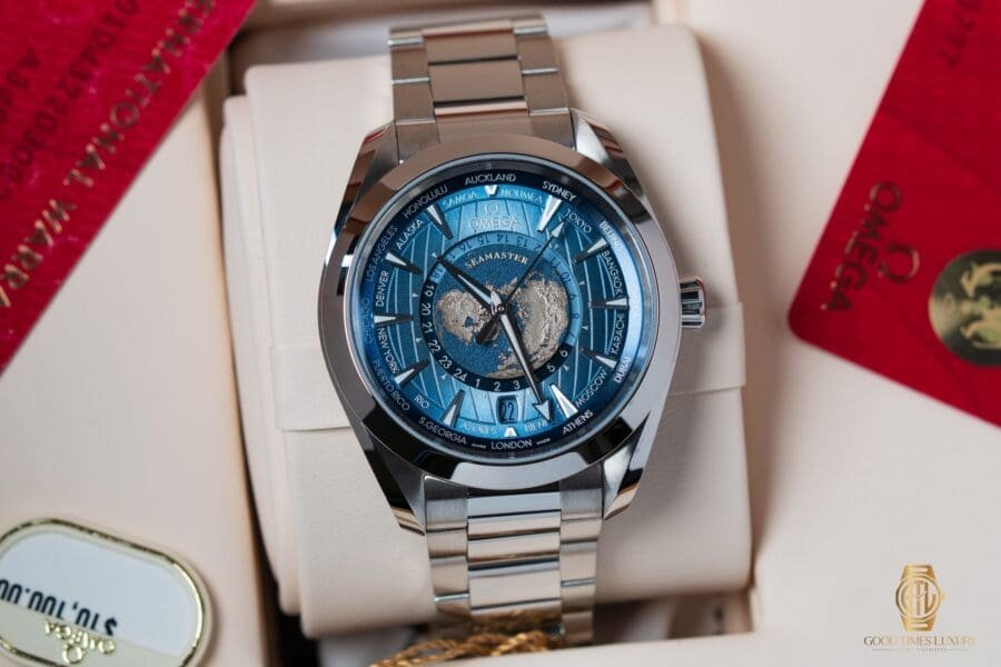 2025 Omega Seamaster Aqua Terra World Timer ‘Summer Blue’, photo 4 of 9