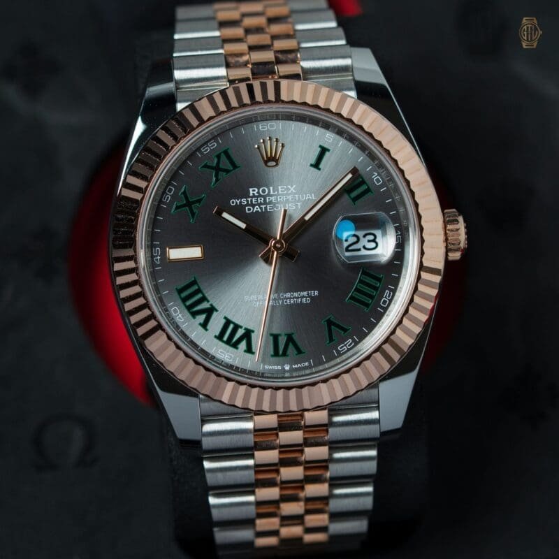 2023 Rolex Datejust 41mm ‘Wimbledon’ 18K Rose Gold/Steel Jubilee Bracelet 126331