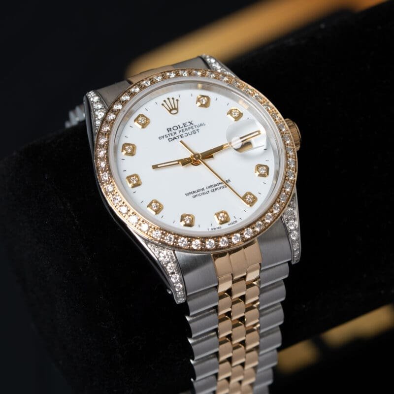 Rolex Datejust 36mm Two-Tone Custom Diamonds Ref. 16233, photo 2 of 7