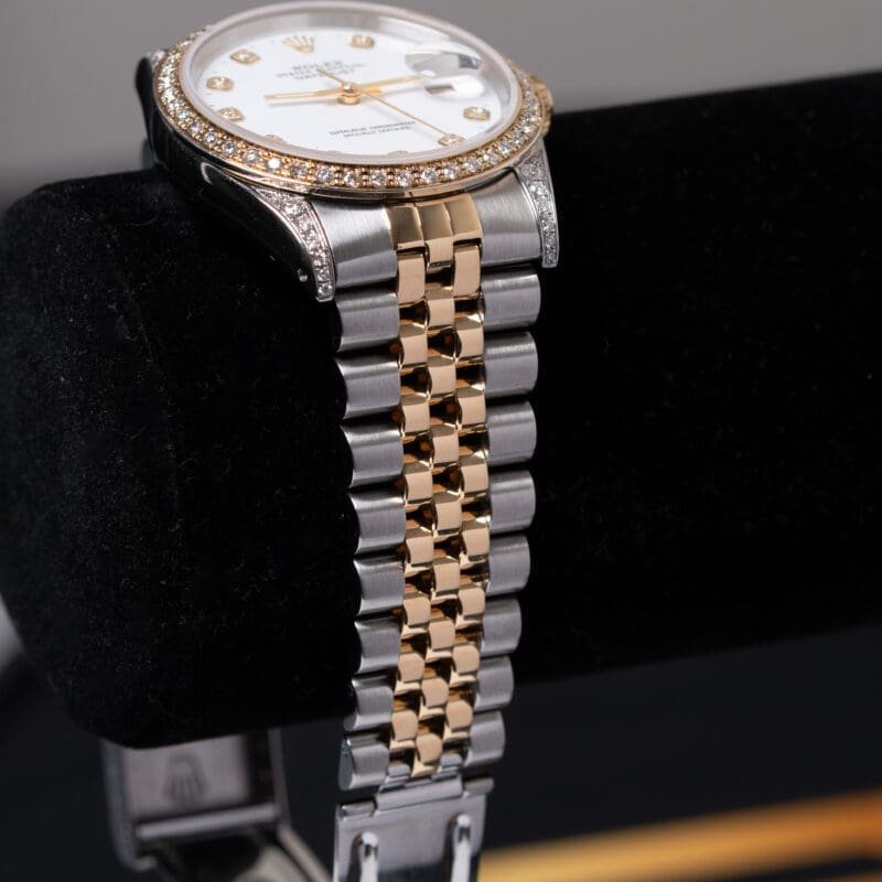 Rolex Datejust 36mm Two-Tone Custom Diamonds Ref. 16233, photo 6 of 7