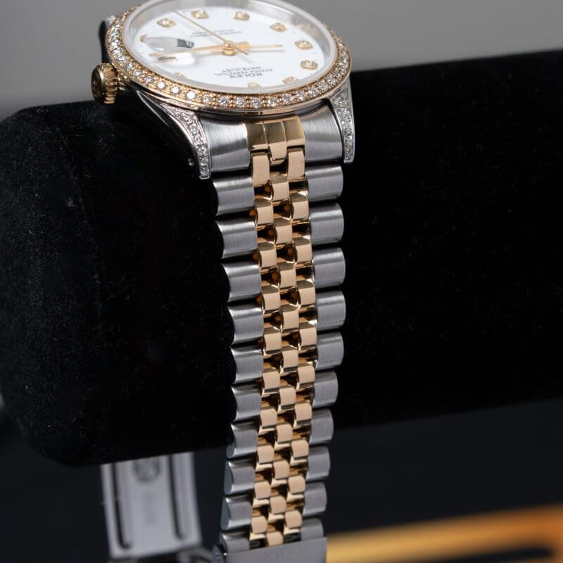 Rolex Datejust 36mm Two-Tone Custom Diamonds Ref. 16233, photo 5 of 7