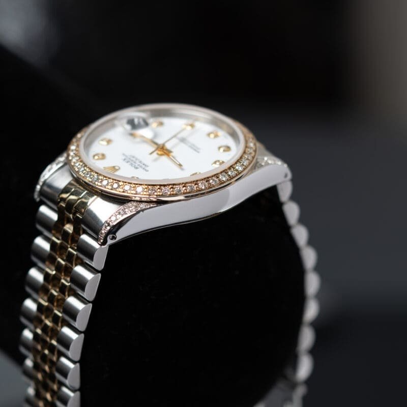 Rolex Datejust 36mm Two-Tone Custom Diamonds Ref. 16233, photo 3 of 7