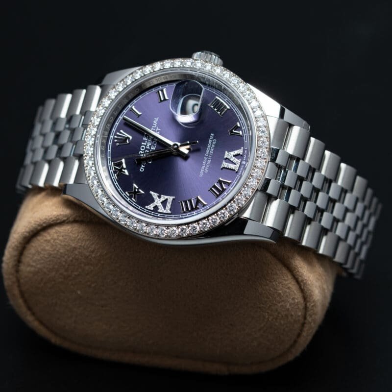 2026 Rolex Datejust 36mm Purple Diamond Set Ref. 126284RBR, photo 3 of 9