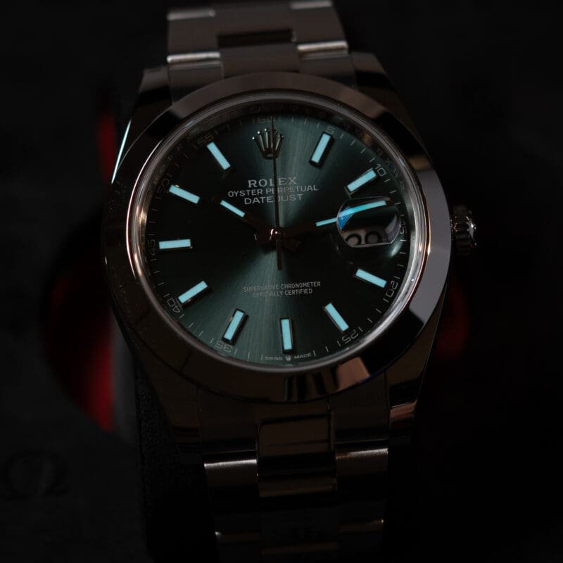 2026 Rolex Datejust 41mm Green Dial Oyster Bracelet, photo 2 of 10