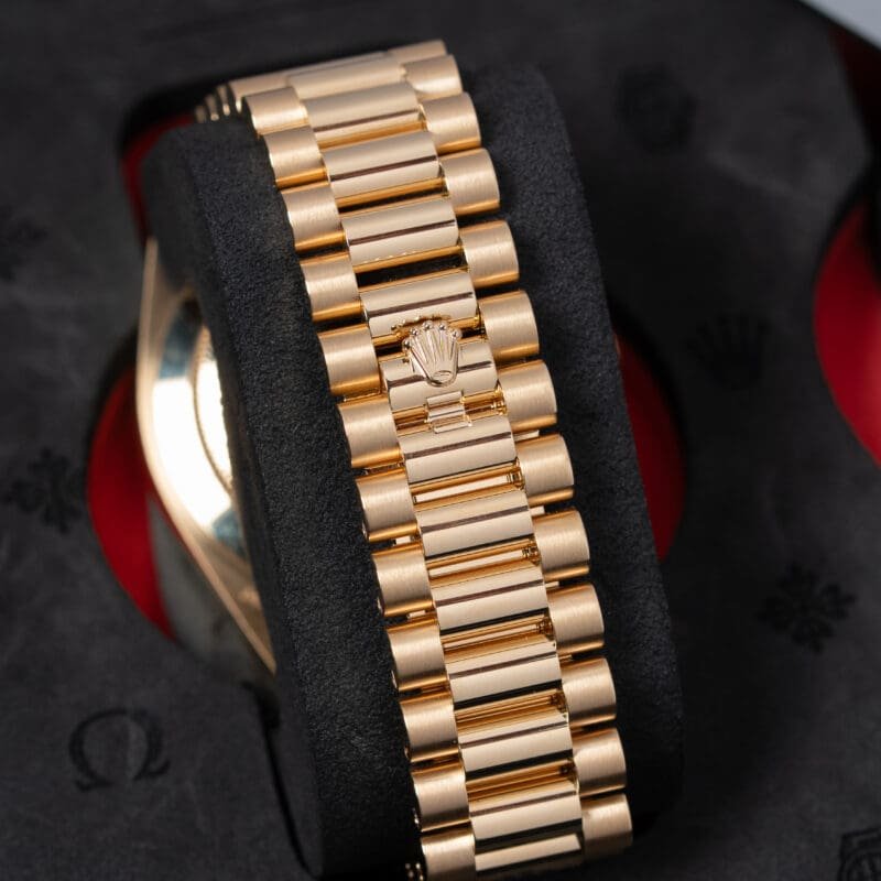 2026 Rolex Day-Date 40mm White Roman Dial Yellow Gold