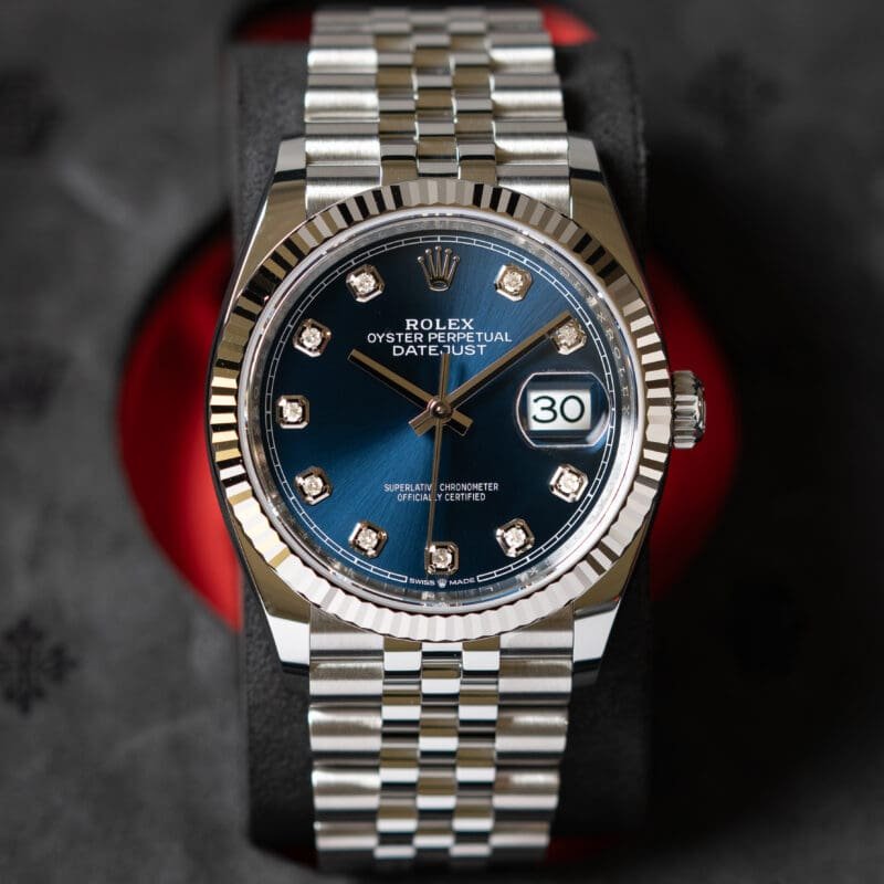 2026 Rolex Datejust 36mm Blue Diamond Dial Jubilee Bracelet, photo 2 of 8