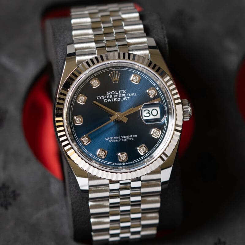 2026 Rolex Datejust 36mm Blue Diamond Dial Jubilee Bracelet