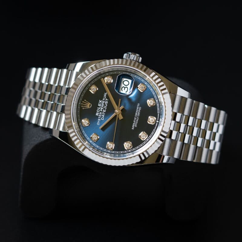 2026 Rolex Datejust 36mm Blue Diamond Dial Jubilee Bracelet, photo 3 of 8