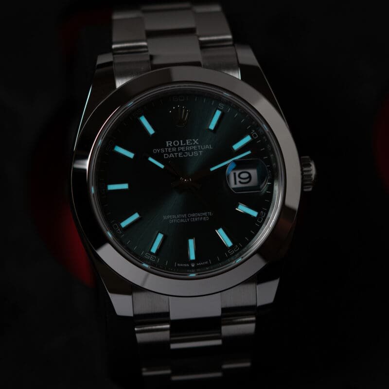 Rolex Datejust 41mm Green Dial Oyster Bracelet Reference 126300, photo 2 of 10