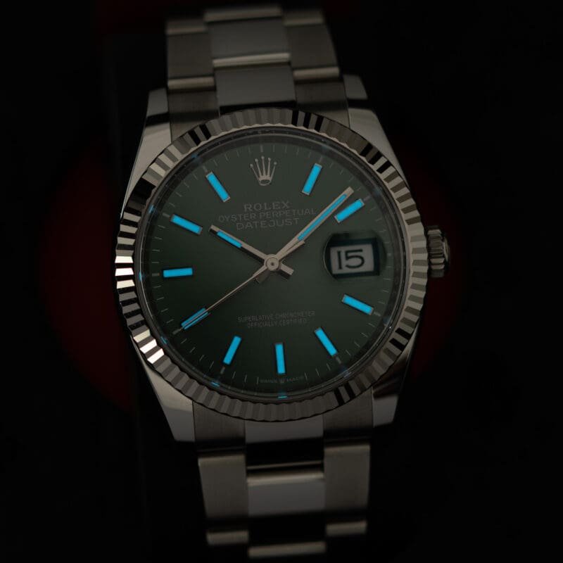 Rolex Datejust 36mm Green Dial Oyster Bracelet Reference 126234, photo 2 of 10