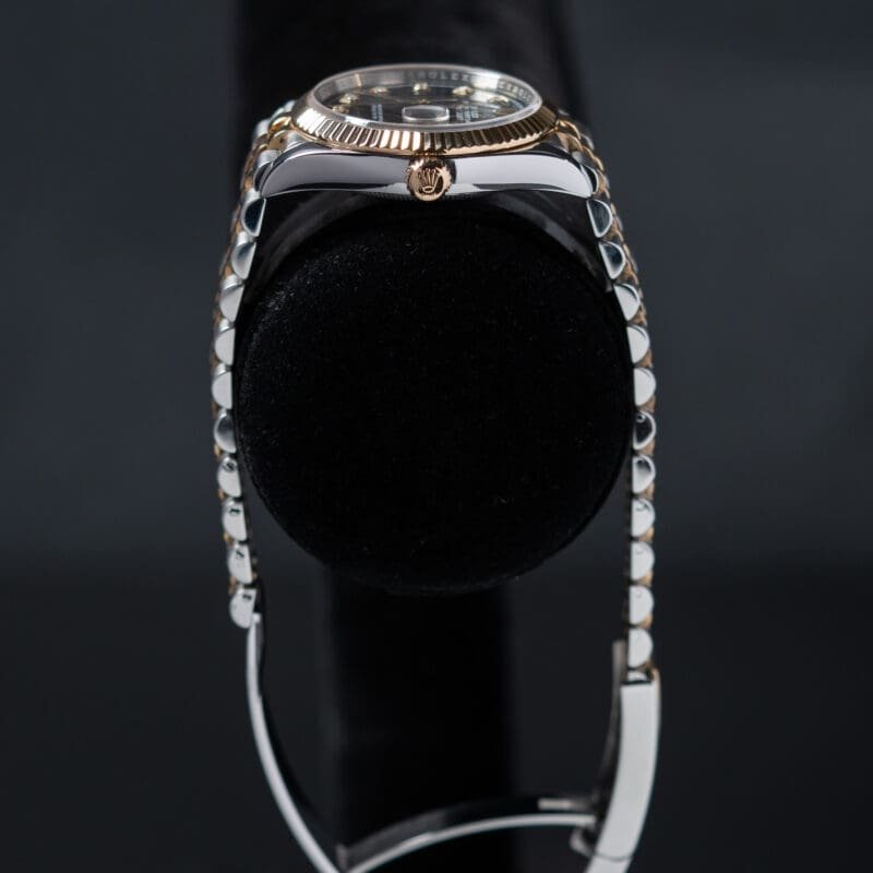 Rolex Datejust 36mm Two Tone Black Diamond Dial Jubilee Bracelet Reference 126233, photo 6 of 8