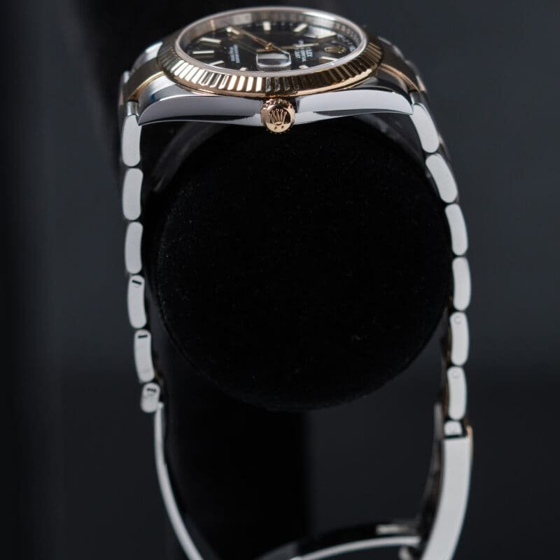 Rolex Datejust 41mm Two Tone Black Dial Oyster Bracelet Reference 126333, photo 8 of 9