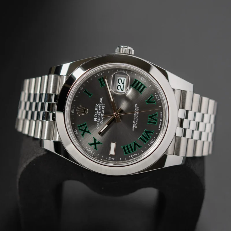 2026 Rolex Datejust 41mm Wimbledon Dial Jubilee Bracelet Ref. 126300, photo 3 of 10