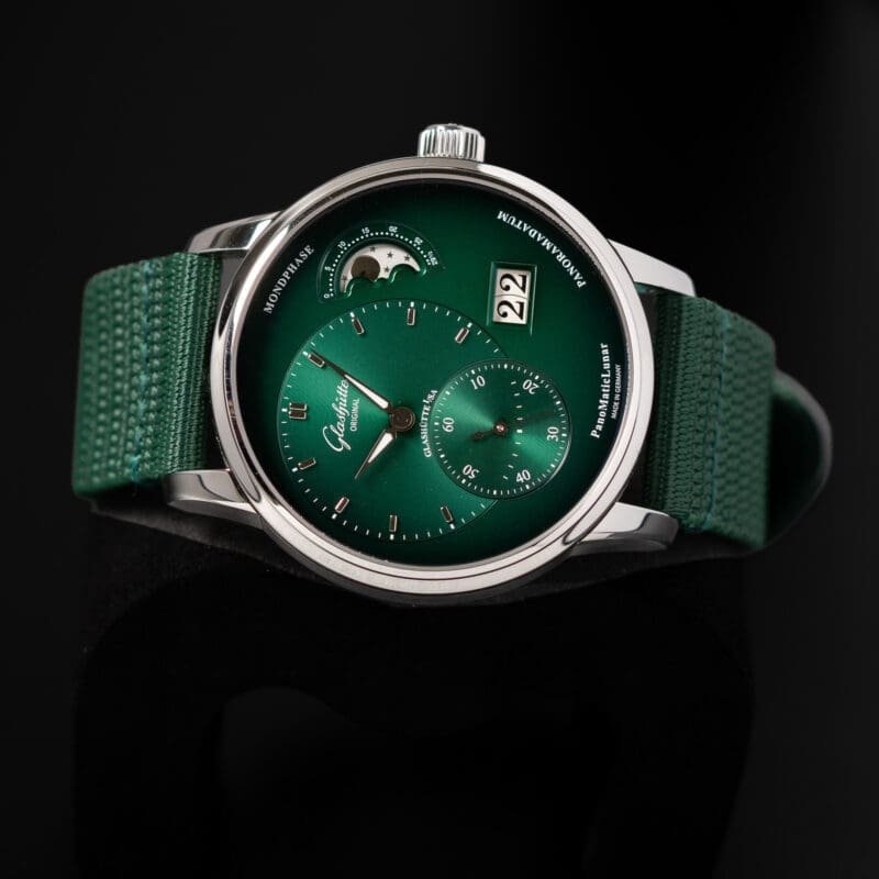 2021 Glashutte Panomatic Lunar Green Dial, Ref. 1–90–02–13–32-62, photo 3 of 13