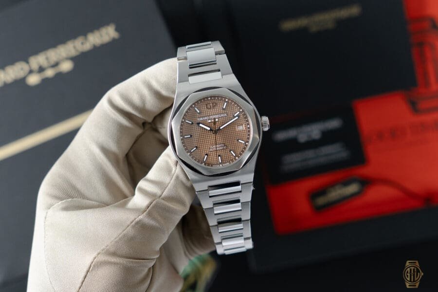 2023 Girard Perregaux Laureato 38mm Copper Dial Reference 81005-11-3154-1CM, photo 3 of 11
