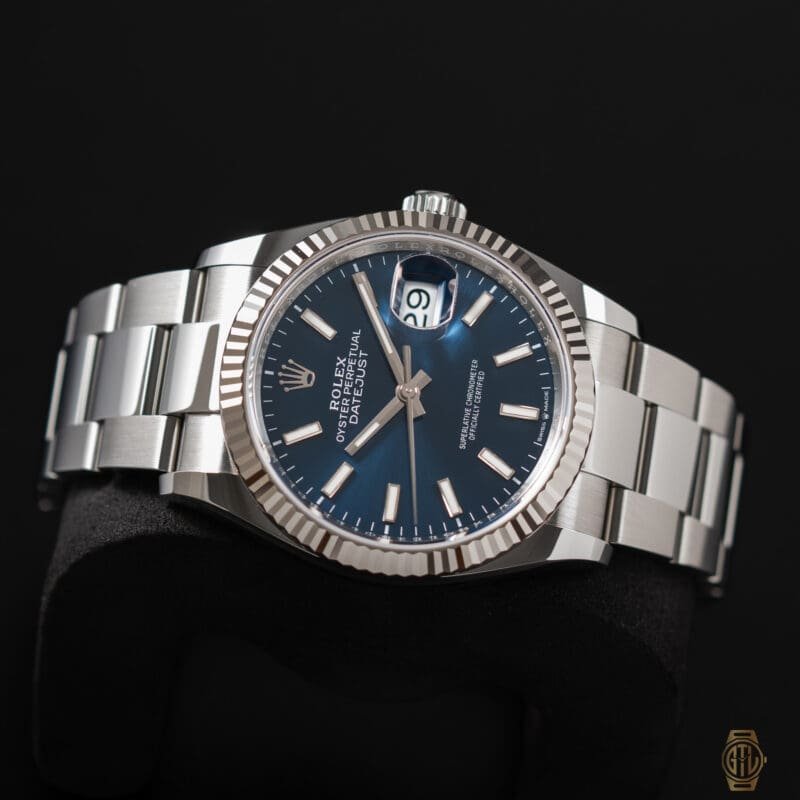 2026 Rolex Datejust 36mm Blue Dial Fluted Bezel Reference 126234, photo 3 of 10