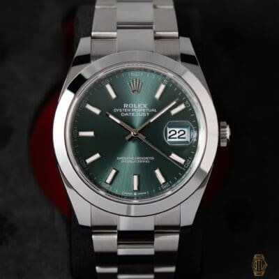 2026 Rolex Datejust 41mm Green Dial Oyster Bracelet Reference 126300
